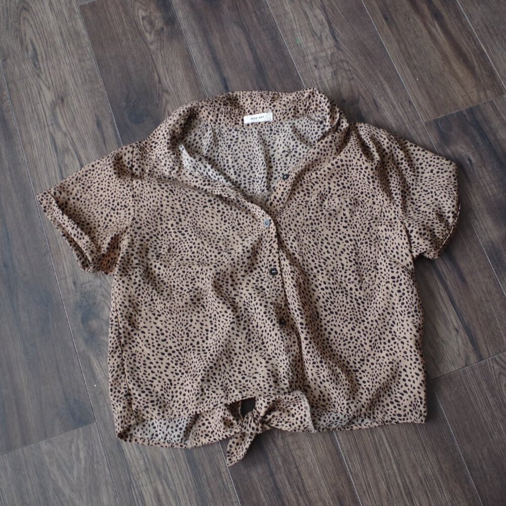 Leopard Print Ladies Blouse By Mod Ref